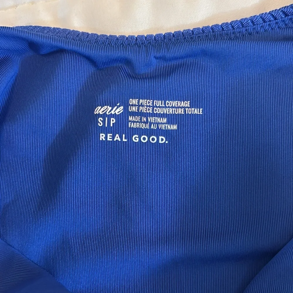 Aerie Vibrant Blue One-Piece Swimsuit - Picture 3 of 4